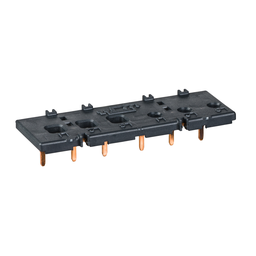 LAD9V5 – Set of power connections, parallel busbar, for 3P reversing contactors assembly, LC1D09-D38 screw clamp terminals