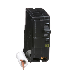 QO230EPD – Mini circuit breaker, QO, 30A, 2 pole, 120/240VAC, 10kA, plug in, 30mA grd fault B