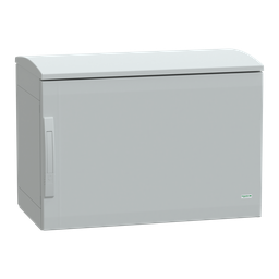 NSYPLAT574G – Floor standing polyester enclosure, Thalassa PLA, plain door, ventilated canopy, 500x750x420mm, IP44, IK10