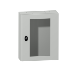 NSYS3DM5415T – PanelSeT S3DM H500xW400xD150.IP66 IK10 RAL7035. top and bottom.