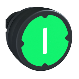 ZB5AC38023 – Head for push button, Harmony XB5, XB4, pushbutton harsh environment, green, with marking
