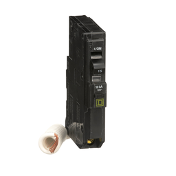 QO115EPD – Mini circuit breaker, QO, 15A, 1 pole, 120VAC, 10kA, plug in, 30mA grd fault B
