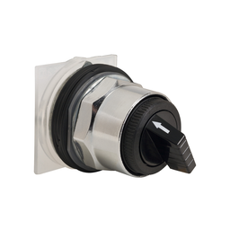 9001KS12B – Selector switch head, Harmony 9001K, metal, standard handle, black, 30mm, 2 positions, Cam D, stay put