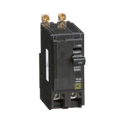 QOB2100 – Mini circuit breaker, QO, 100A, 2 pole, 120/240VAC, 10kA, bolt on