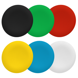 ZBAF9 – Push button cap, Harmony XB5, Harmony XB4, antimicrobial, set of 6 colors plain cap for flush mounted push button