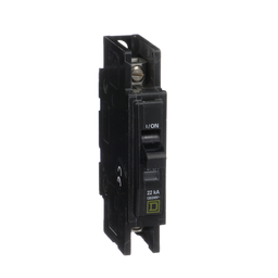 QOU115VH – Mini circuit breaker, QOU, 15A, 1 pole, 120/240 VAC, 22kA