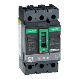JLL36250U31X – Circuit breaker, PowerPacT J, 250A, 3 pole, 600VAC, 50kA, lugs, Micrologic 3.2, 80%