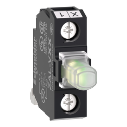 ZALVB1 – Light block, Harmony XALD, XALK, for head 22mm, universal LED, mounting in back of enclosure, 24V AC DC
