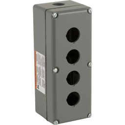 9001KY4 – Empty enclosure control station, Harmony 9001K, Harmony 9001SK, aluminium, 4 cut outs, 30mm
