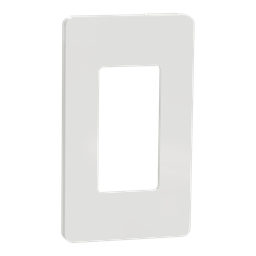 SQWP141001WH – Cover frame, X Series, 1 gang, screwless, white, matte finish