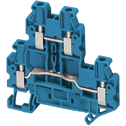 NSYTRV24DBL – Terminal block, Linergy TR, blue, 2.5mm2, double level, 4 points, set of 10