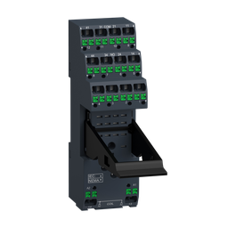 RXZE14P – push in socket with clamp, Harmony Electromechanical Relays, for RXM relays, 12A 2CO, 6A 4CO, push in terminals, separate contact