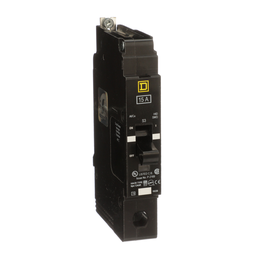 EJB14015 – Mini circuit breaker, E-Frame, 15A, 1 pole, 277VAC, 100kA max, bolt on