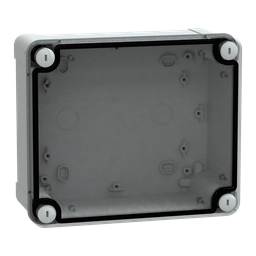 NSYTBS19168T – ABS box IP66 IK07 RAL7035 Int.H175W150D80 Ext.H193W164D87 Transp.cover H20