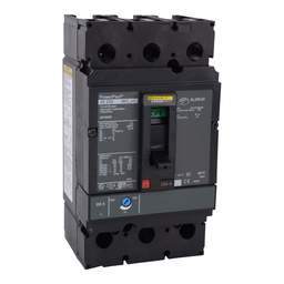 JDF26200 – Circuit breaker, PowerPacT J, 200A, 2 pole, 600VAC, 14kA, busbar, thermal magnetic, 80%