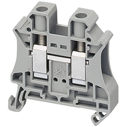 NSYTRV102 – Terminal block, Linergy TR, grey, 10mm2, passthrough, 2 points, set of 10