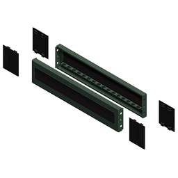 NSYSPB6100 – Plinth side panels with brush, PanelSeT SFN, Spacial SF, Spacial SM, for electrical enclosure  D600mm, set of 2, H100mm