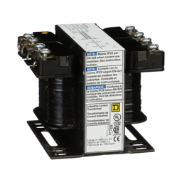 9070T50D4 – Transformer, Type T, industrial control, 50VA, 1 phase, 277V primary, 120V secondary, 55C rise