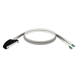 BMXFCW1003 – cord set, Modicon M340, 40-way terminal, two end flying leads, 10m