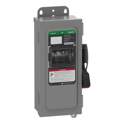 VHU361AWKGL – Safety switch, VisiPacT, heavy duty, unfused, viewing window, NEMA 12, 600V, 30A, 3 pole, ground lugs
