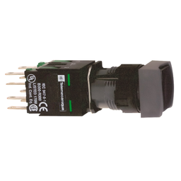 Square D XB6CA21B 16 mm 240 VAC 1.5 Amp 1NO Black Square Flush/Spring Return Non-Illuminated Push Button