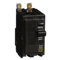 QHB215 – Mini circuit breaker, QO, 15A, 2 pole, 120/240VAC, 65kA, bolt on