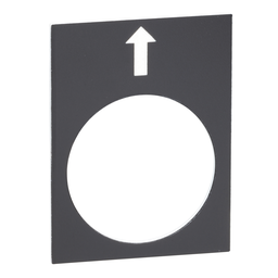 ZB2BY2910 – Marked legend, Harmony XAC, legend, 30x40mm, black, left, slow