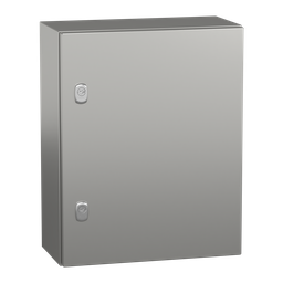NSYS3X5420H – Wall mounted enclosure, PanelSeT S3X, stainless steel 316L, plain door, 500x400x200mm, IP66