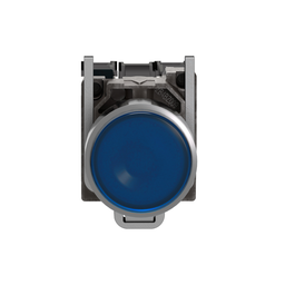 XB4BW36G5 – Illuminated push button, Harmony XB4, metal, blue flush, 22mm, universal LED, plain lens, 1NO   1NC, 110…120V AC