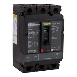 HDL36060U43X – Circuit breaker, PowerPacT H, 60A, 3 pole, 600VAC, 14kA, lugs, Micrologic 5.2A, 80%