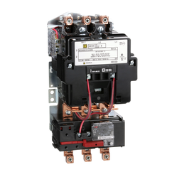 8536SEO1V02H30S – NEMA motor starter, Type S, nonreversing, Size 3, 90A, 50HP at 460VAC, up to 100kA SCCR, 3 phase, 3 pole, Motor Logic, 120VAC coil, open