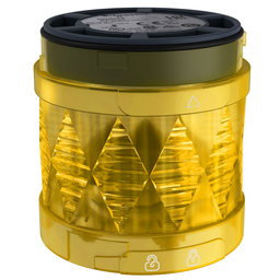 XVUC28 – Modular tower light, Harmony XVU, illuminated LED units, yellow, 60mm, steady, IP65, 24V AC DC