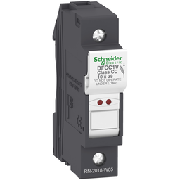 DFCC1V – Fuse carrier, TeSys DF, 1P, 30A, 600VAC, fuse class CC, blown fuse indicator
