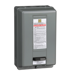 8911DPSG13V02 – Starter, Definite Purpose, nonreversing, 20A, 3 pole, 3 phase, 120VAC coil, melting alloy overload, NEMA 1,  options