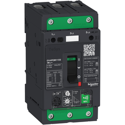 GV4PEM80B – Motor circuit breaker, TeSys GV4, 3P, 80A, Icu 25kA, thermal magnetic multifunction, Everlink terminals