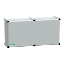 NSYPLSC2754G – PLS box, polyester rear, opaque PC cover IP66 27x54x18cm