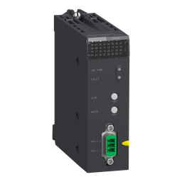 BMXEIA0100 – master module, Modicon X80, upto 62 devices on discrete IO, upto 31 devices on analog IO