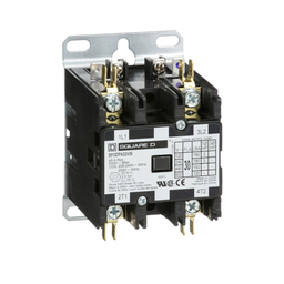 8910DPA32V09 – Contactor, Definite Purpose, 30A, 2 pole, 5HP at 230VAC, 1 phase, 208/240VAC 60Hz 220VAC 50Hz coil, open