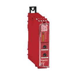 XPSBAT12A1AP – safety module, Harmony XPS, time delayed output, for Estop, guard, OSSD, 24V AC or DC, screw