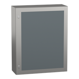NSYS3X10830T – Wall mounted enclosure, PanelSeT S3X, stainless steel 304L, glazed door, 1000x800x300mm, IP66