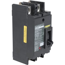 QGL22200LU – Circuit breaker, PowerPacT Q, 200A, 2 pole, 240VAC, 65kA, lugs, thermal magnetic, 80%, control wire ON end