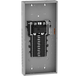 QO124M150P – Load center, QO, 1 phase, 24 spaces, 36 circuits, 150A convertible main breaker, PoN, NEMA1