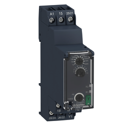 RE22R2CMR – single function relay, Harmony Timer Relays, 8A, 2CO, 0.05s…300h, off delay, 24…240V AC DC