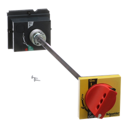 S29340 – Circuit breaker accessory, PowerPacT H/J, rotary handle, red, yellow bezel