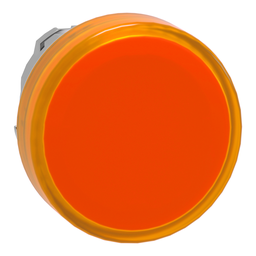 ZB4BV053 – Head for pilot light, Harmony XB4, metal, orange, 22mm, universal LED, plain lens