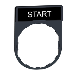 ZBY2303 – Harmony, 22mm Push Button, legend holder 30 x 40 mm, with legend 8 x 27 mm, marked START