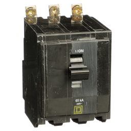 QHB315 – Mini circuit breaker, QO, 15A, 3 pole, 120/240VAC, 65kA, bolt on