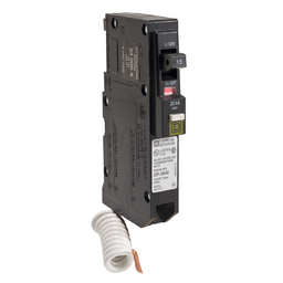 QO115VHCAFI – Mini circuit breaker, QO, 15A, 1 pole, 120VAC, 22kA, plug in, combo ARC fault, pigtail