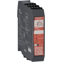 LZ7H2X4BD – Ultra compact starter, TeSys Hybrid, Safe Torque Off, 3P, 500VAC, 0.75kW at 400V, 24VDC, Safe Torque Off
