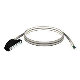 BMXFCW1001 – cord set, Modicon M340, 40-way terminal, one end flying leads, 10m
